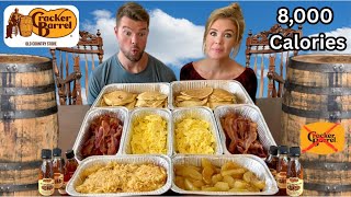 Couple Vs 8,690 Calories of Cracker Barrel Breakfast Feast Challenge