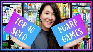 My TOP 10 favorite SOLO BOARD GAMES! 🎉