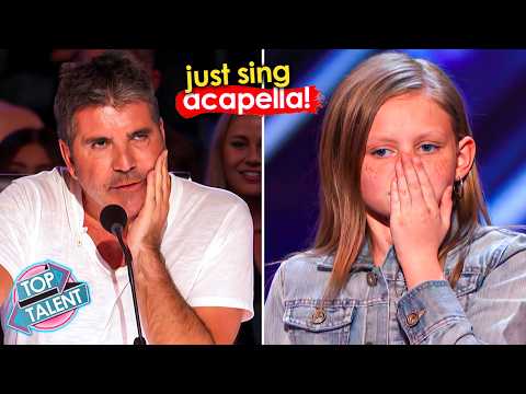 She’s 12. She Sings Aretha Franklin… Until Simon TELLS Her to Do It Acapella! 😳