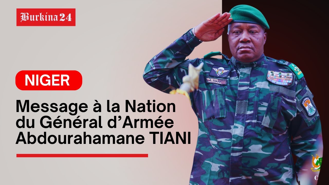 🔴{DIRECT} Niger : Message à la Nation du Général d’Armée Abdourahamane TIANI