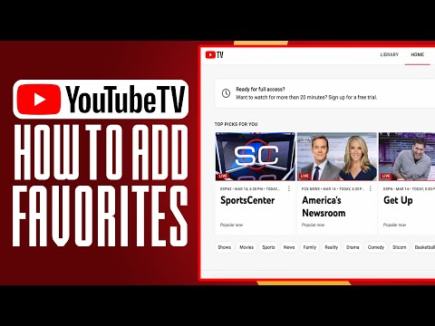 How To Add Favorites On YouTube TV (2025) Full Guide