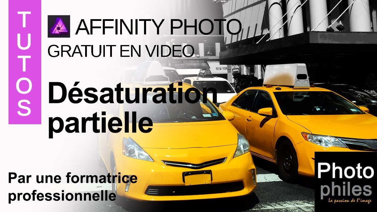 Faire une désaturation partielle sur Affinity Photo ?