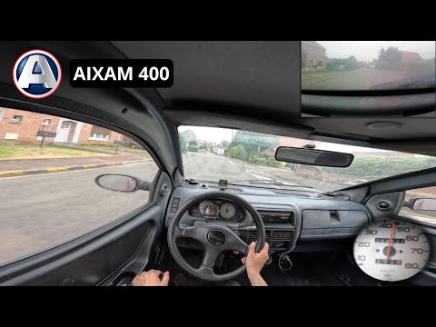 AIXAM 400 TEST & TOP MAX SPEED ON FRENCH ROAD