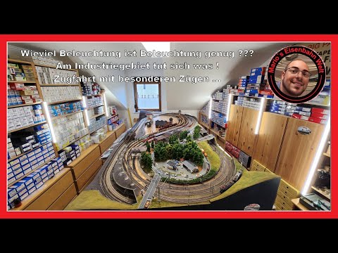 How much lighting is enough and more... H0 scale model railway / Mario's Railway World