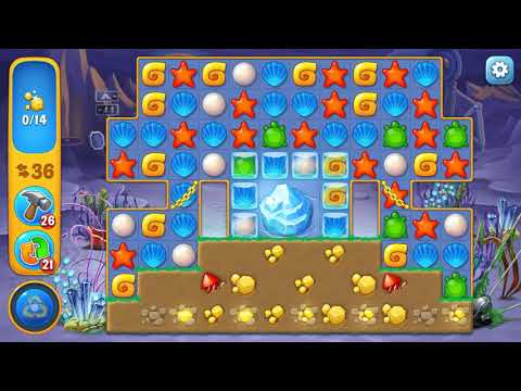 Fishdom level 1036 Gameplay (iOS Android)