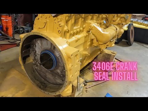 3406E c15 Cat crankshaft seal install, and the tools to make life easier!