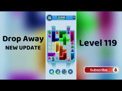 Drop Away Level 119 Walkthrough - NEW UPDATE | Step-by-Step Guide 🧠 | SolutionGuruji