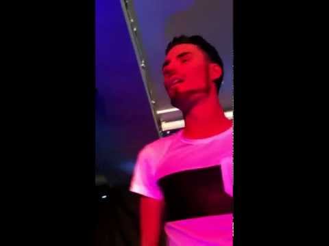 Rylan Clark singing a Spice Girls medley in Dignity in Waterford