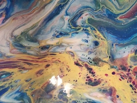 HAIR DRYER SWIPE with Sheleeart PM and Colorarte/acrylic pouring/fluid art/paint pouring/swipe