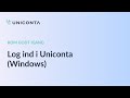 Log Ind I Uniconta Windows
