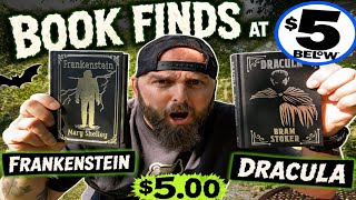 5 Below Book Finds : Dracula and Frankenstein 