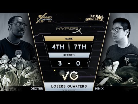 XCS Finals Smash 4 -  Dexter (Lucina) Vs.  Minix (Bayonetta) Wii U Losers Quarters