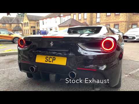 Ferrari 488 – Before & After Novitec Sports Exhaust