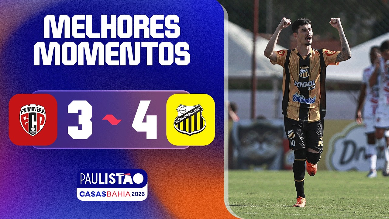 EC Primavera vs Grêmio Novorizontino Highlights