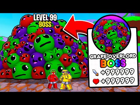 Roblox Garden Fight Unlocking the GRAPE BOSS