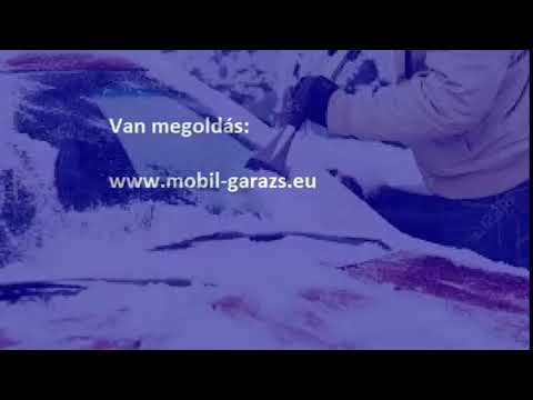 Mobilgarázs télen