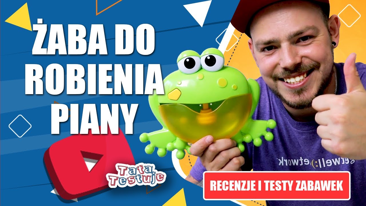 Żaba do robienia piany | Bubble Frog | Tata Testuje