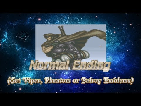 Feda - The Emblem of Justice - Normal Ending (Get Viper, Phantom or Balrog Emblems) - SNES
