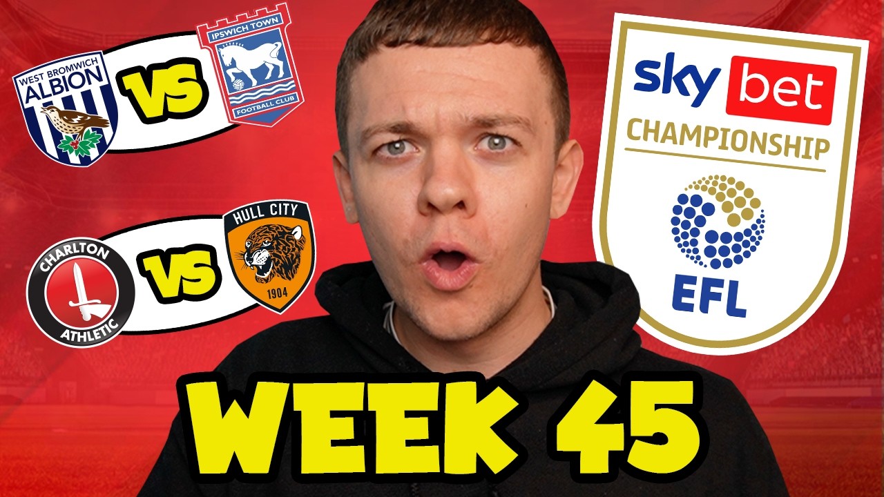 My Championship Week 45 Score Predictions!