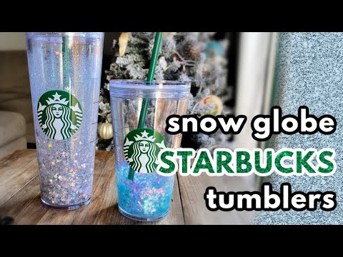 How To Make A Snow Globe Starbucks Cup 2 Ways