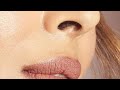 Actress Shiny Doshi Nose Hole And Lips Closeup Ultra HD