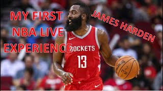 MY FIRST NBA LIVE!!! HOUSTON ROCKETS JAMES HARDEN!!!