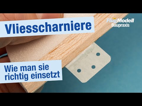 Vliesscharniere für Ruder – richtig einsetzen und einkleben – Tipps von Hilmar Lange im Workshop
