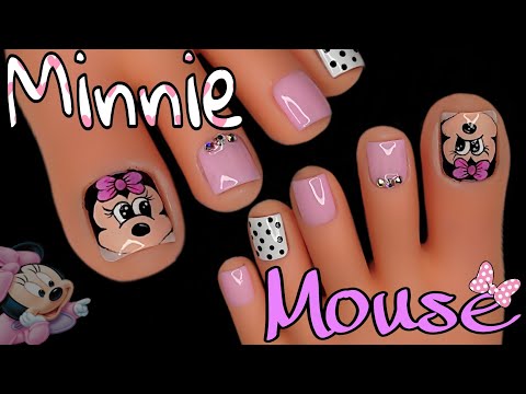 Uñas con MINNIE MOUSE/Decoración de uñas con MINNIE 😍.