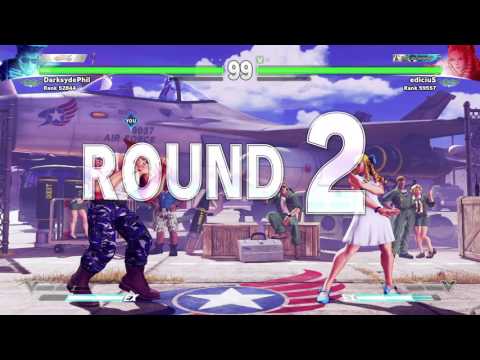 Street Fighter V: Guile Online MP pt19 - Dropped Input City vs. Karin