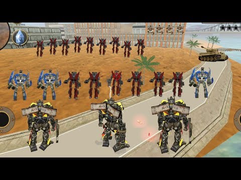 Vegas Crime Simulator (3X Transformers AutoBots Fight 20 Car Robots Group 🎭 - Android Gameplay HD