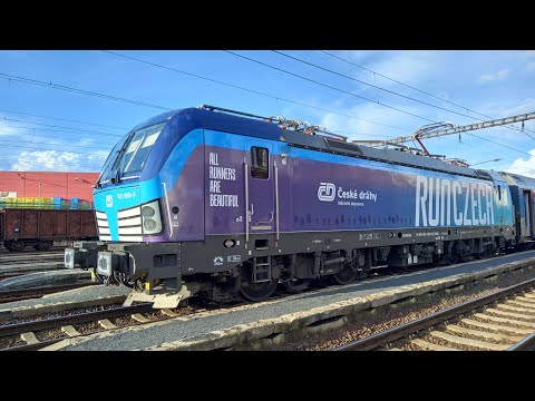 odjezd R 608 Krušnohor (s novým polepem Vectrona)