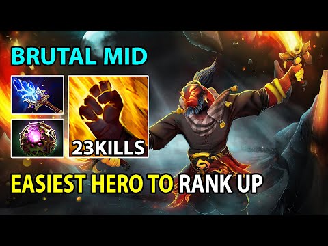 How To Win Midlane With Ember Spirit Against Tinker ( Dota 2 broken Build )