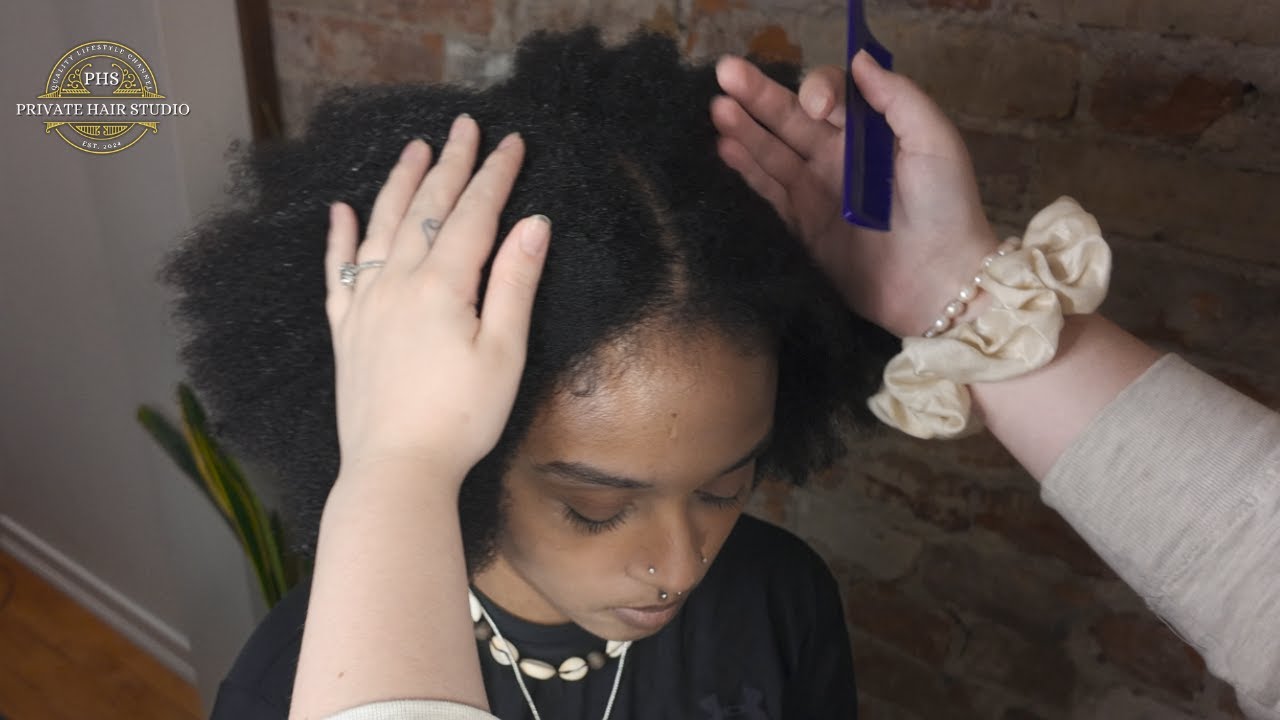 Fulani Braids | Satisfying Type 4 Hair Spa ASMR | No Talking