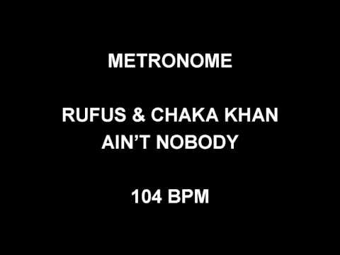 METRONOME 104 BPM Rufus & Chaka Khan AIN'T NOBODY