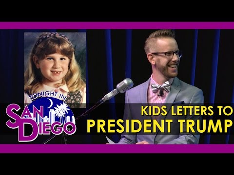 Tonight in San Diego - Kids Letters to Trump