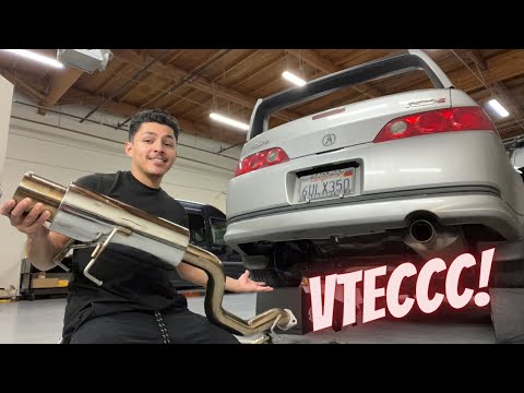 THE RSX FINALLY GETS AN EXHAUST!