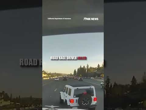 'ROAD RAGE': Dashcam video captures driver triggering a crash #shorts #usa #breaking #news #us