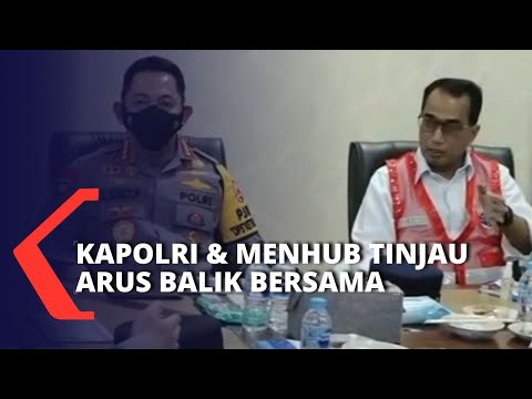 Kapolri Jenderal Listyo Sigit Prabowo & Menhub Budi Karya Sumadi Tinjau Pelabuhan Bakauheni Lampung