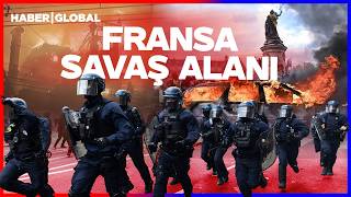 FRANSA'DA KORKULAN OLDU! Sokaklar Savaş Alanına Döndü Olaylar Kontrolden Çıktı