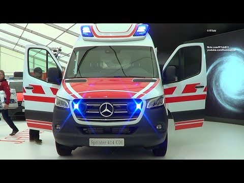 New 2018/ 2019 Mercedes Sprinter/ Ambulanz Mobile ambulance - 365° - RETTmobil 2018 expo in Germany