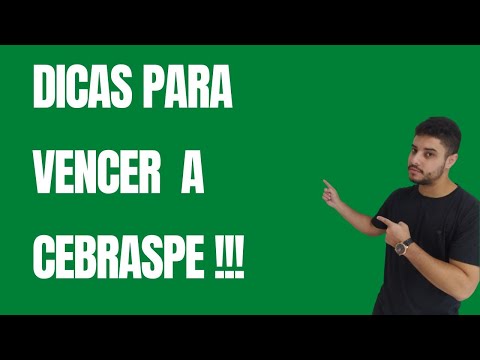 DICAS PARA VENCER A CEBRASPE