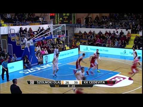 ABA Liga 2014/15, Round 26 match: Szolnoki Olaj - Cedevita (22.3.2015)