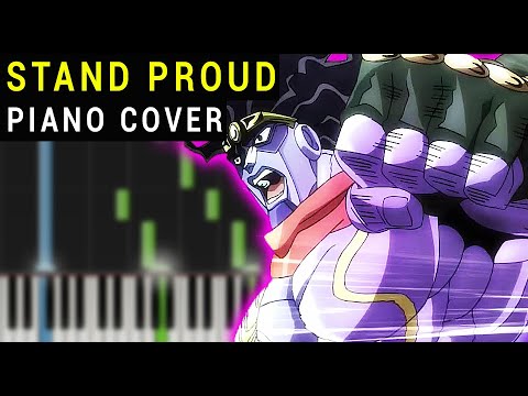 Stand Proud Piano Easy (Jojo Stardust Crusaders)
