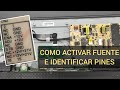 activar y encender manualmente la placa fuente de lcd tv, power on, identificacion de terminales