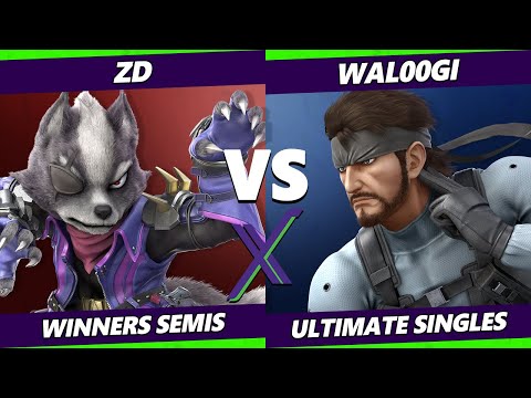 S@X 454 Winners Semis - ZD (Wolf) Vs. Wal00gi (Snake) SSBU Ultimate Tournament