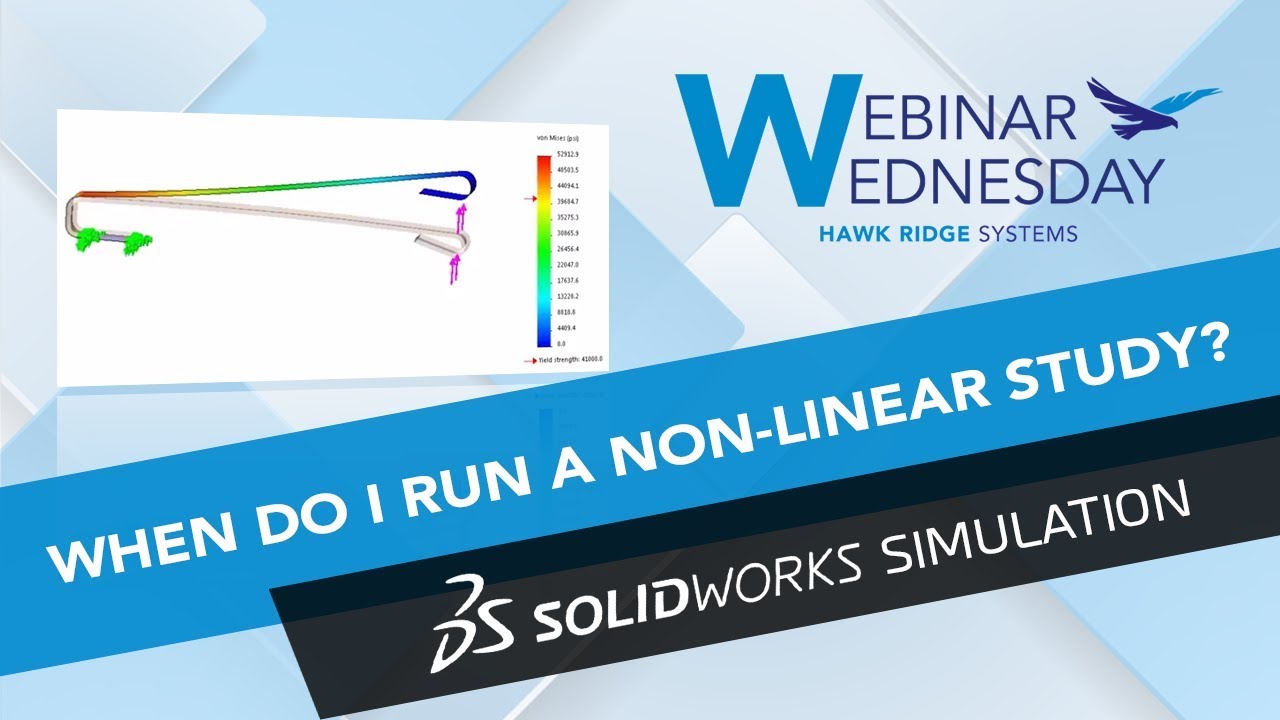 When do I need to run a non-linear study? A look into when a linear static study is not enough