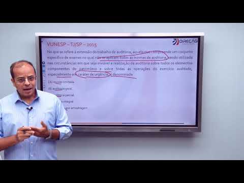 QUESTÕES VUNESP AUDITORIA parte 1/2 - direção concursos