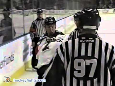 Andrew Ference vs Matthew Barnaby