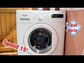 Whirlpool 6th Sense WWDC9440 Washing Machine Speed 15 30 FULL CYCLE