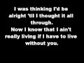 Chicago - I don't want to live without your Love (lyrics)